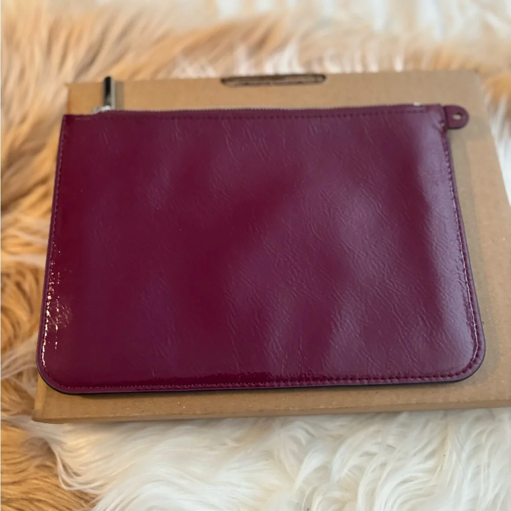 Kate Spade Deep Red Leather Clutch